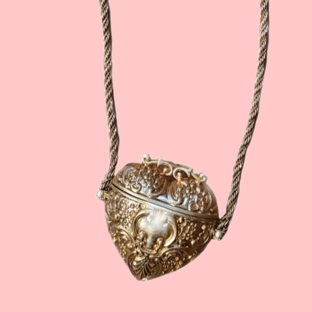 ZARA Gold Heart Mini Bag